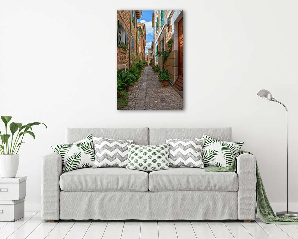 Spanyol szűk utcácska - vászonkép, falikép vásárlás Spanyol szűk utcácska (vászonkép) - vászonkép, falikép otthonra és irodába