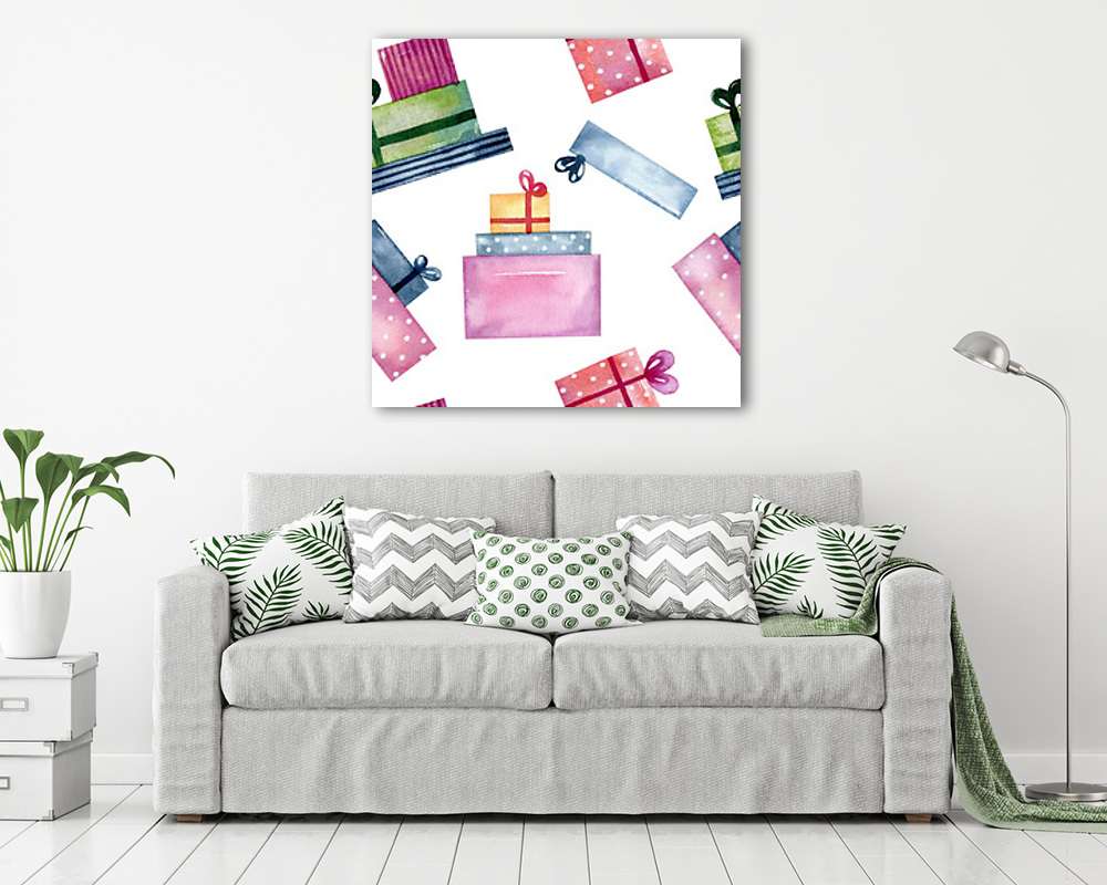 Szülinapi ajándékok tapétaminta - vászonkép, falikép vásárlás Szülinapi ajándékok tapétaminta (vászonkép) - vászonkép, falikép otthonra és irodába
