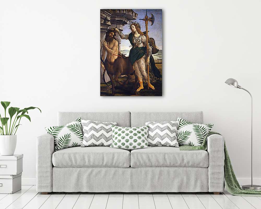 Pallasz Athéné és a kentaur - vászonkép, falikép vásárlás Pallasz Athéné és a kentaur (keretezett kép) - vászonkép, falikép otthonra és irodába