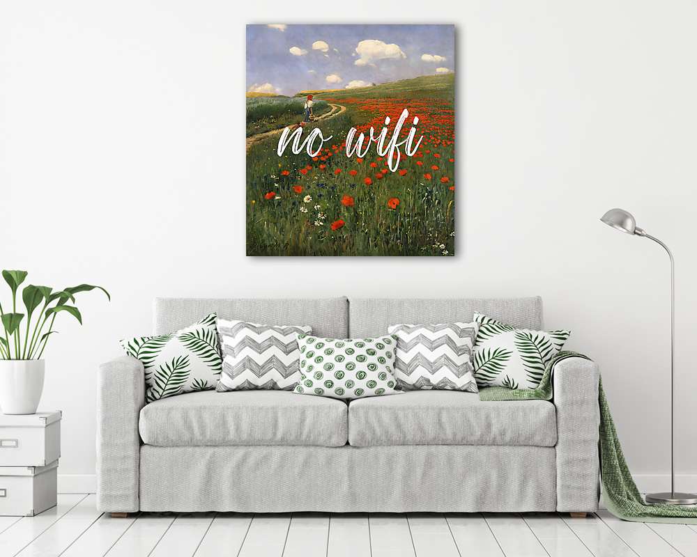 No wifi - Pipacs a mezőn c. kép alapján (Barokk & Graffiti) - vászonkép, falikép vásárlás No wifi - Pipacs a mezőn c. kép alapján (Barokk & Graffiti) (keretezett kép) - vászonkép, falikép otthonra és irodába