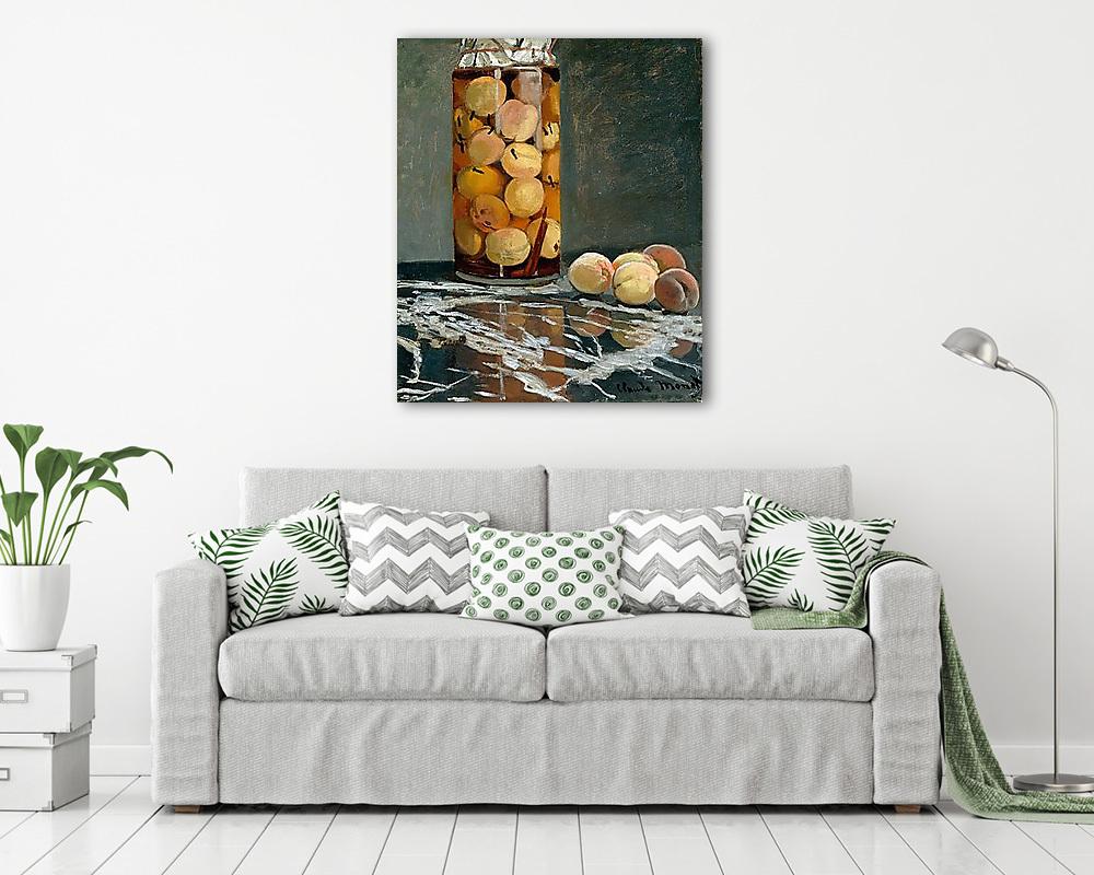 Barack befőtt (1886 körül) (többrészes kép) - vászonkép, falikép otthonra és irodába