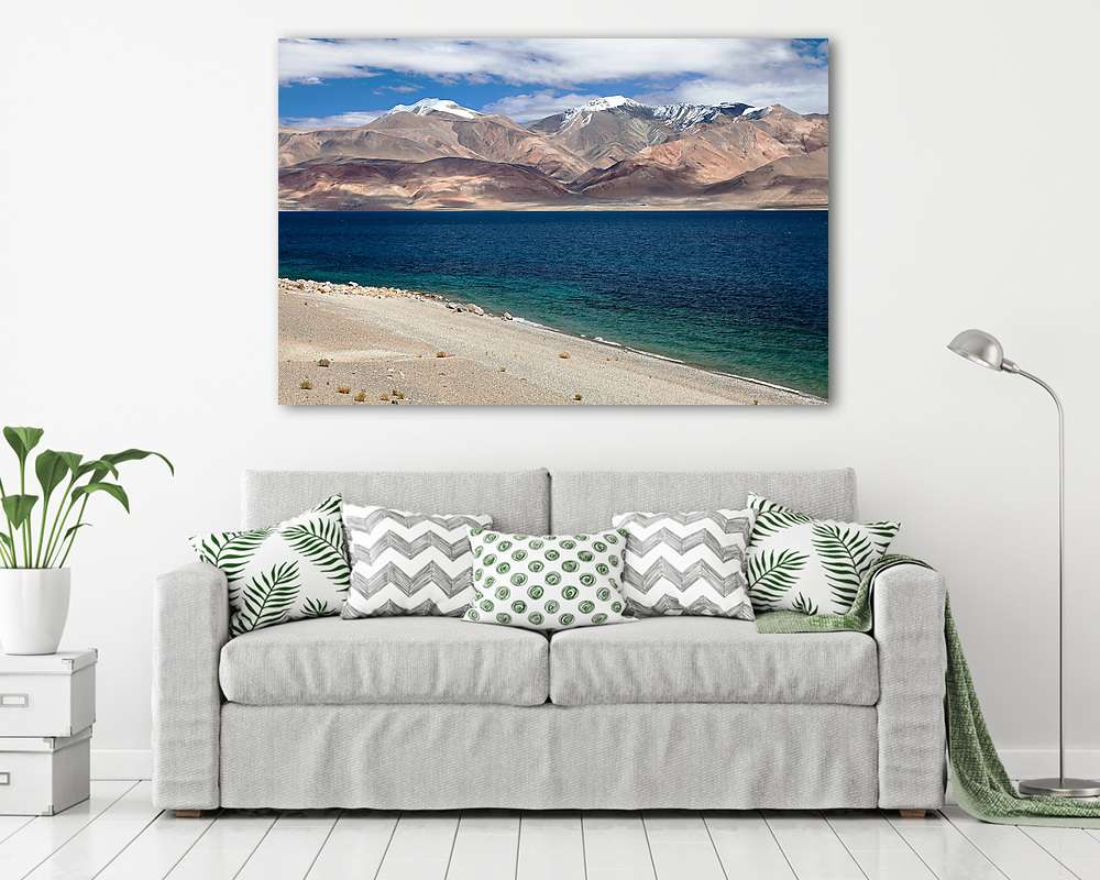 Tso Moriri-tó a Rupshu-völgyben (fotótapéta) - vászonkép, falikép otthonra és irodába