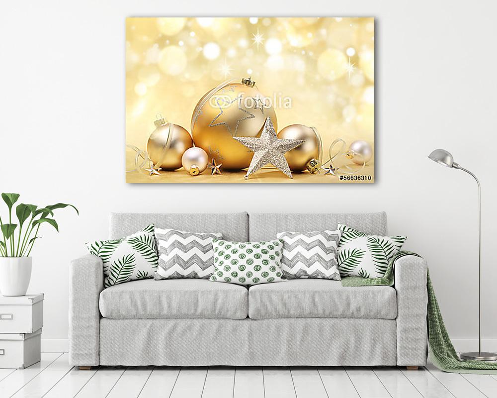 Karácsonyi dekoráció (vászonkép) - vászonkép, falikép otthonra és irodába