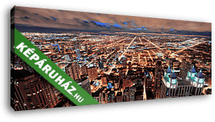 Chicago belvárosi panoráma - vászonkép 3D látványterv