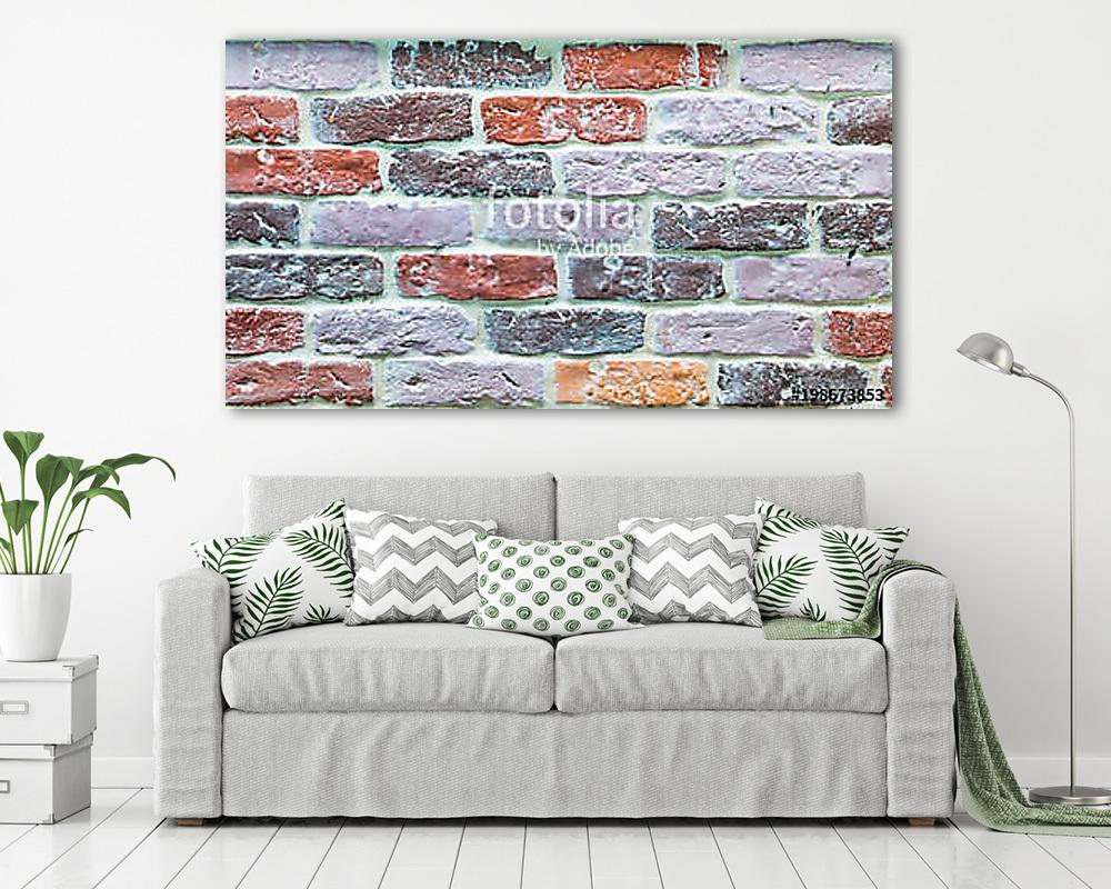 Parede de tijolos (vászonkép) - vászonkép, falikép otthonra és irodába