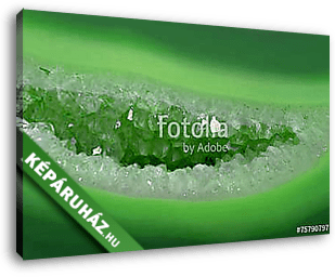 light crystals in green agate - vászonkép 3D látványterv