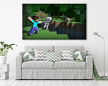 Minecraft - Oops videójáték téma (vászonkép) - vászonkép, falikép otthonra és irodába