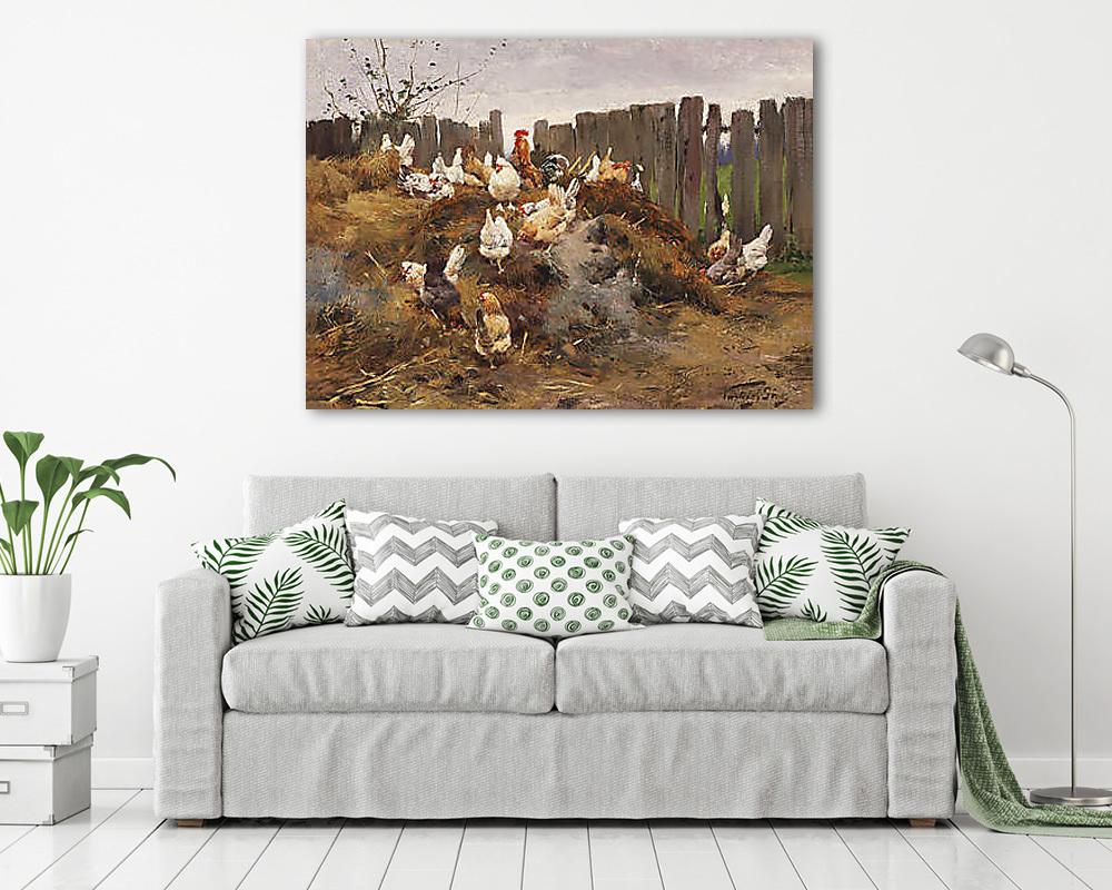 Baromfiudvar (vászonkép) - vászonkép, falikép otthonra és irodába
