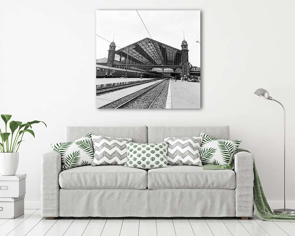 A Nyugati pályaudvar csarnoka (1976) (fotótapéta) - vászonkép, falikép otthonra és irodába