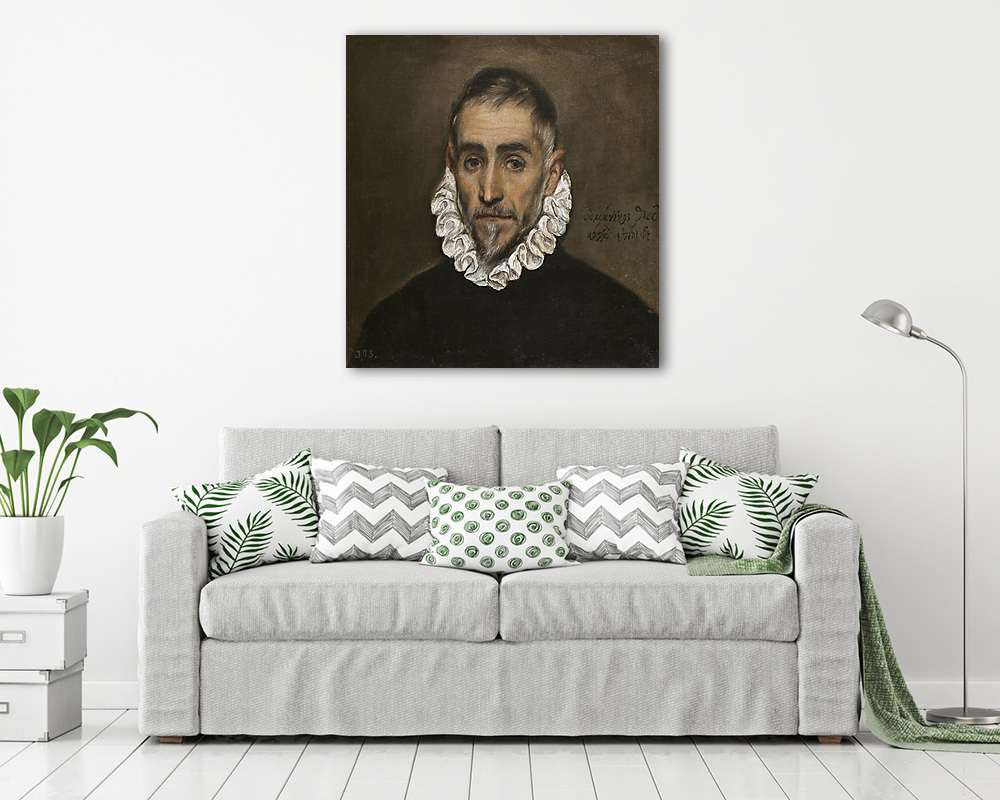 Egy idős úr portréja (fotótapéta) - vászonkép, falikép otthonra és irodába