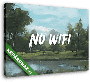 No wifi 1. - vászonkép 3D látványterv