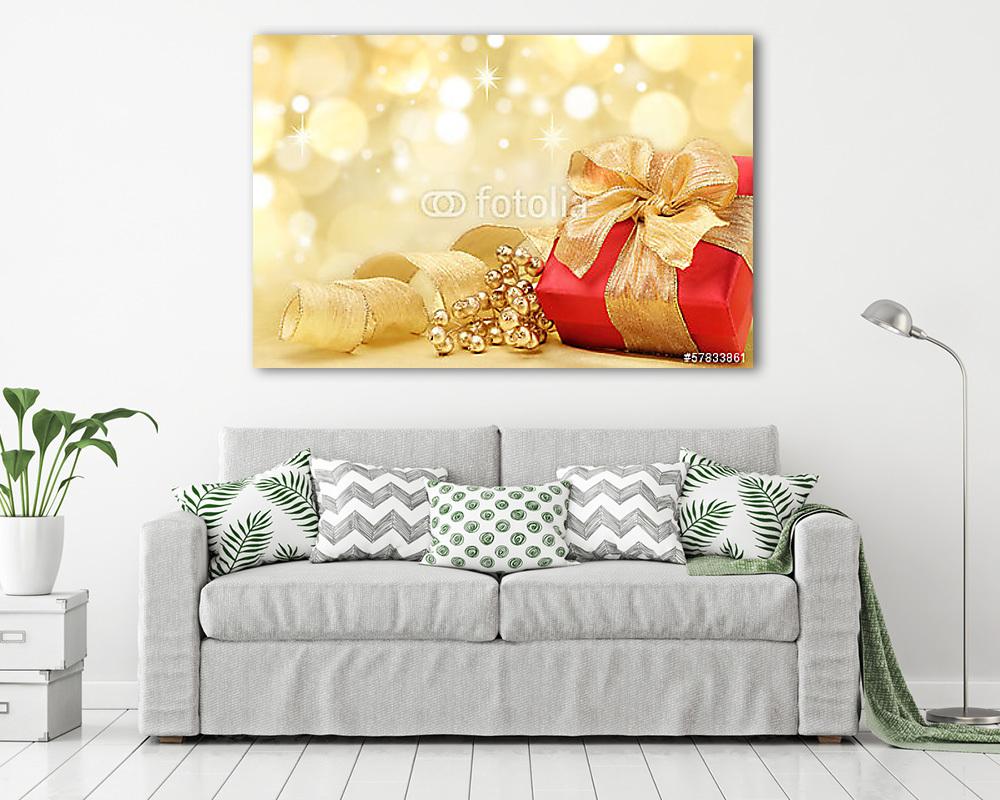 Dekorált karácsonyi ajándékok - vászonkép, falikép vásárlás Dekorált karácsonyi ajándékok (vászonkép) - vászonkép, falikép otthonra és irodába
