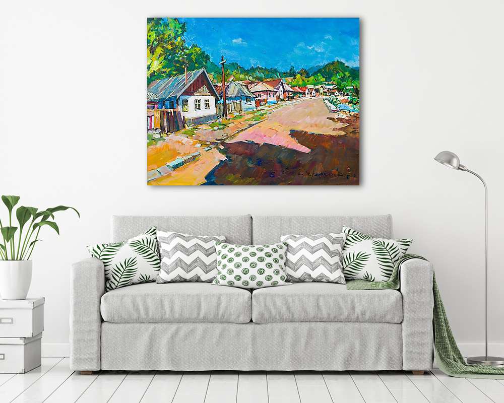 Utcakép Erdélyben (bögre) - vászonkép, falikép otthonra és irodába