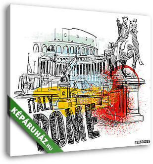 Róma - vászonkép 3D látványterv