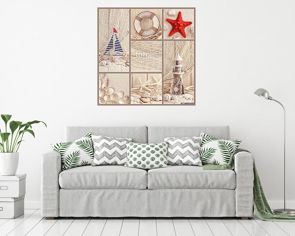 Nyári kollázs (fotótapéta) - vászonkép, falikép otthonra és irodába