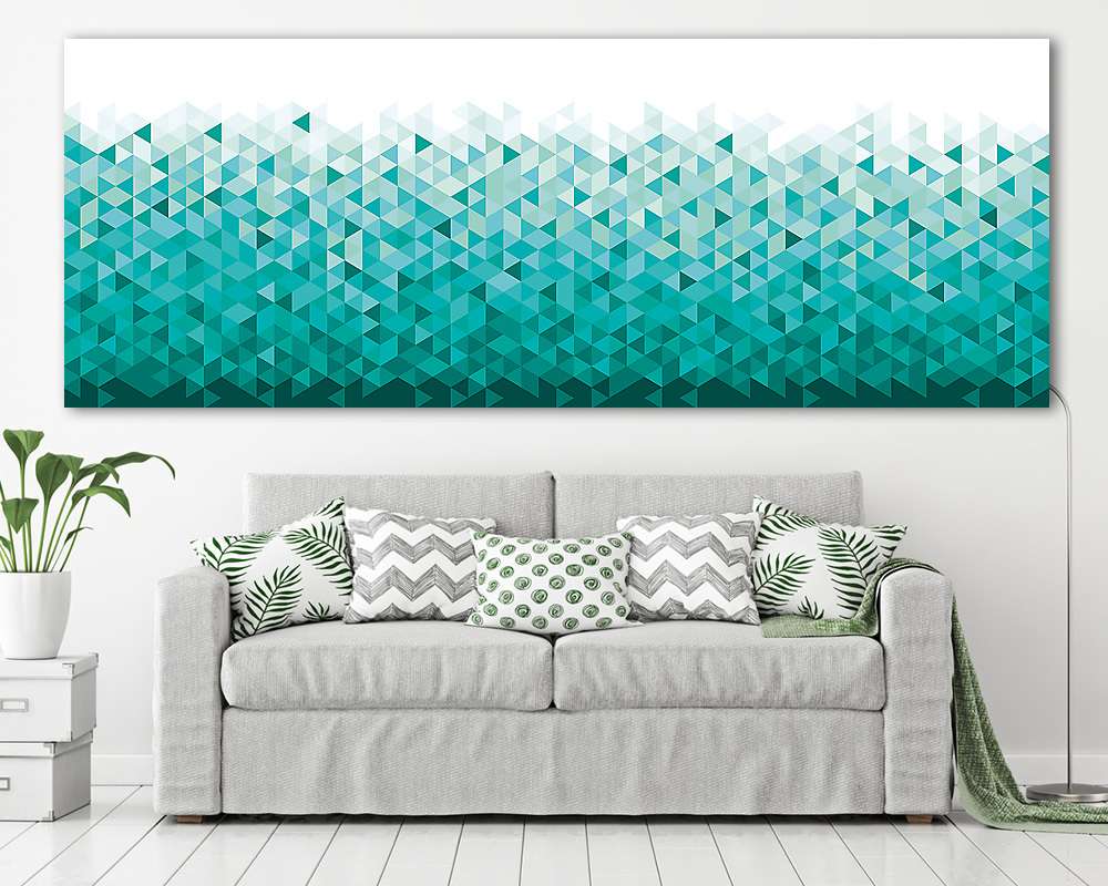 Absztrakt geometriai háromszögek (fotótapéta) - vászonkép, falikép otthonra és irodába