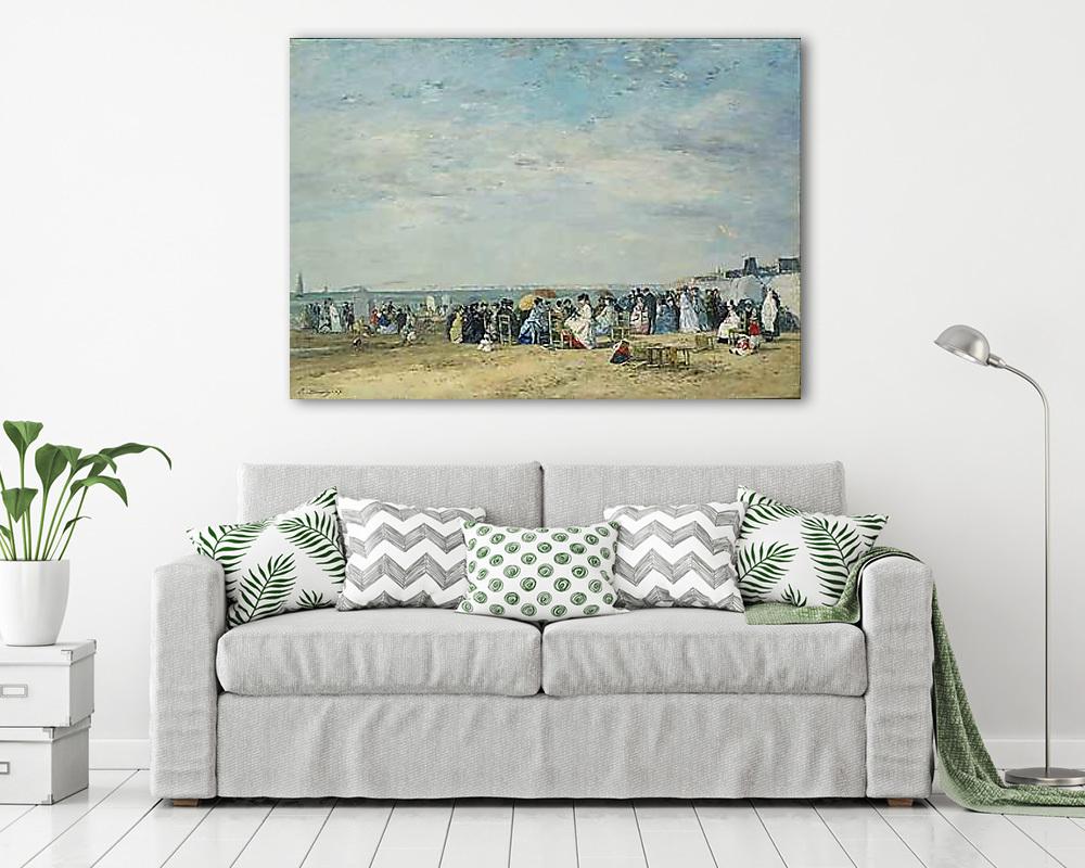 Trouville, tengerpart (vászonkép) - vászonkép, falikép otthonra és irodába