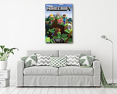Minecraft - videójáték poszter téma (vászonkép) - vászonkép, falikép otthonra és irodába