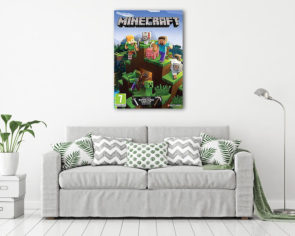 Minecraft - videójáték poszter téma (többrészes kép) - vászonkép, falikép otthonra és irodába