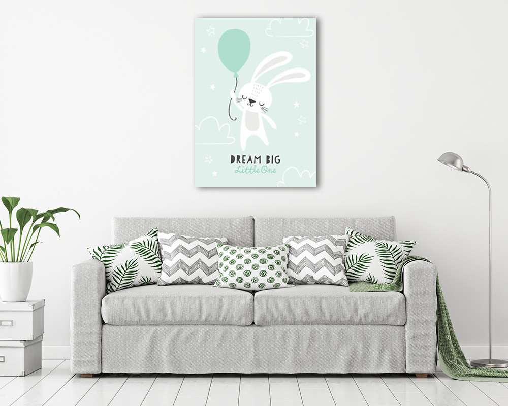 Dream Big - Nyuszi (poszter) - vászonkép, falikép otthonra és irodába
