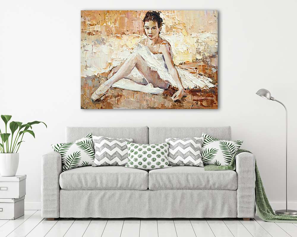 Prima balerina (keretezett kép) - vászonkép, falikép otthonra és irodába