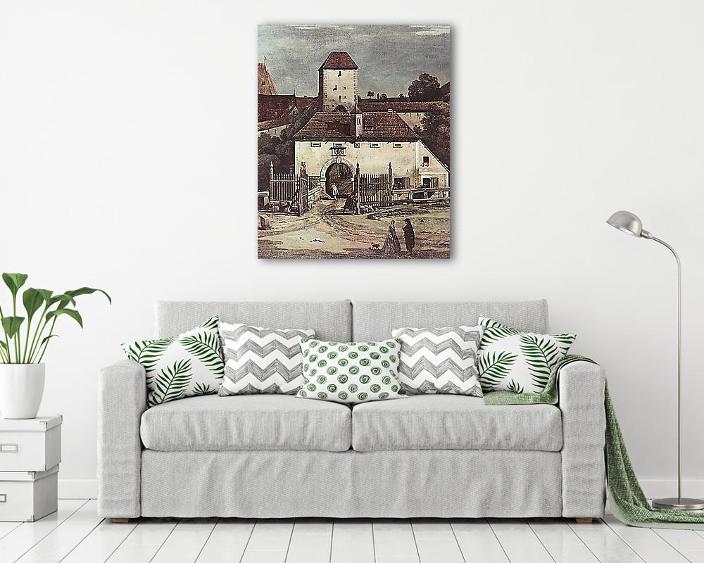 Pirna, délről nézve (részlet) - vászonkép, falikép vásárlás Pirna, délről nézve (részlet) (vászonkép) - vászonkép, falikép otthonra és irodába