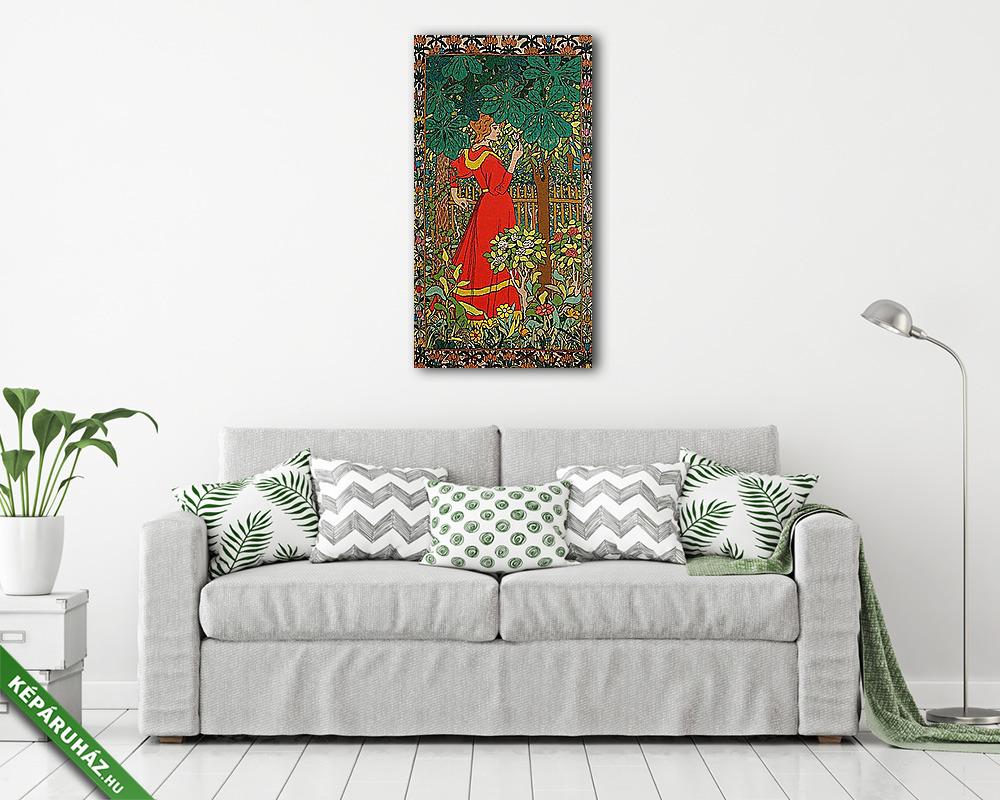 Vörösruhás nő - vászonkép, falikép vásárlás Vörösruhás nő (bögre) - vászonkép, falikép otthonra és irodába