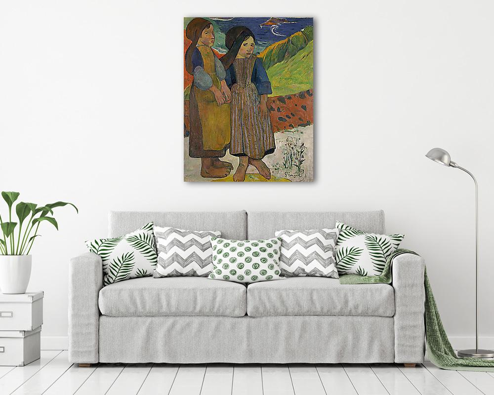 Breton-i lányok a tengernél (poszter) - vászonkép, falikép otthonra és irodába