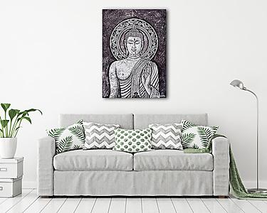 buddha akril festmény (vászonkép) - vászonkép, falikép otthonra és irodába