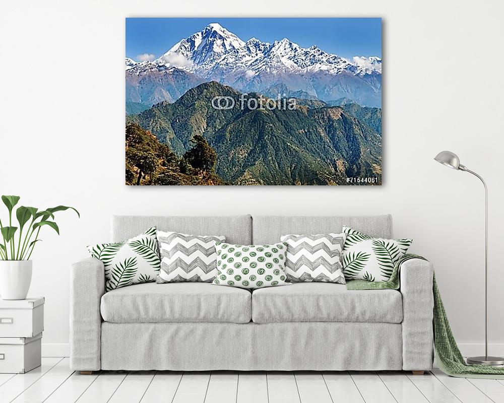 Dhaulagiri-nepáli kilátás (vászonkép) - vászonkép, falikép otthonra és irodába