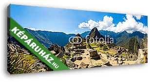 A titokzatos város panoráma - Machu Picchu, Peru, Dél-Amerika - vászonkép 3D látványterv