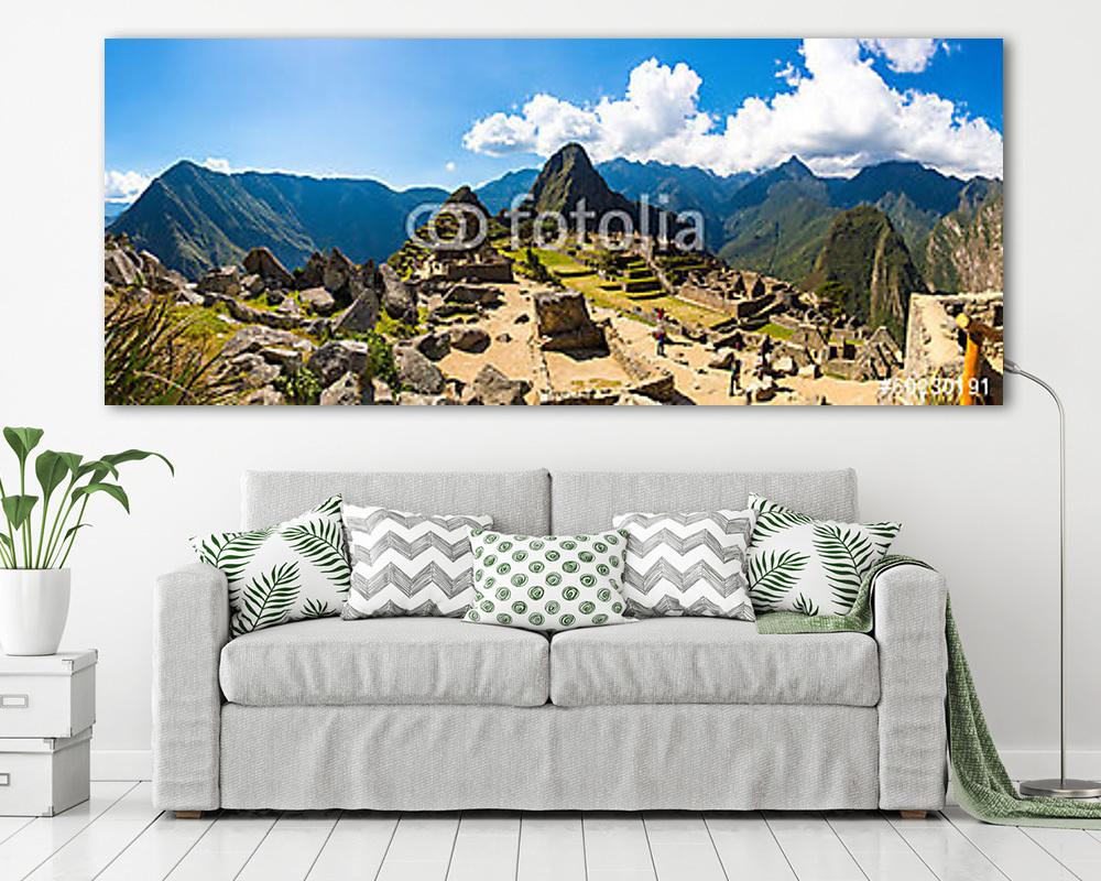 A titokzatos város panoráma - Machu Picchu, Peru, Dél-Amerika - vászonkép, falikép vásárlás A titokzatos város panoráma - Machu Picchu, Peru, Dél-Amerika (vászonkép) - vászonkép, falikép otthonra és irodába