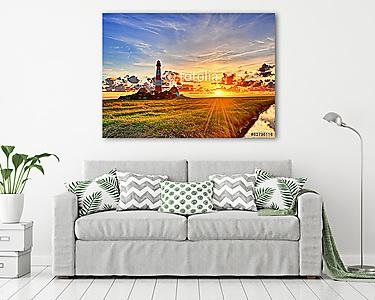 Westerhever világítótorony (vászonkép) - vászonkép, falikép otthonra és irodába