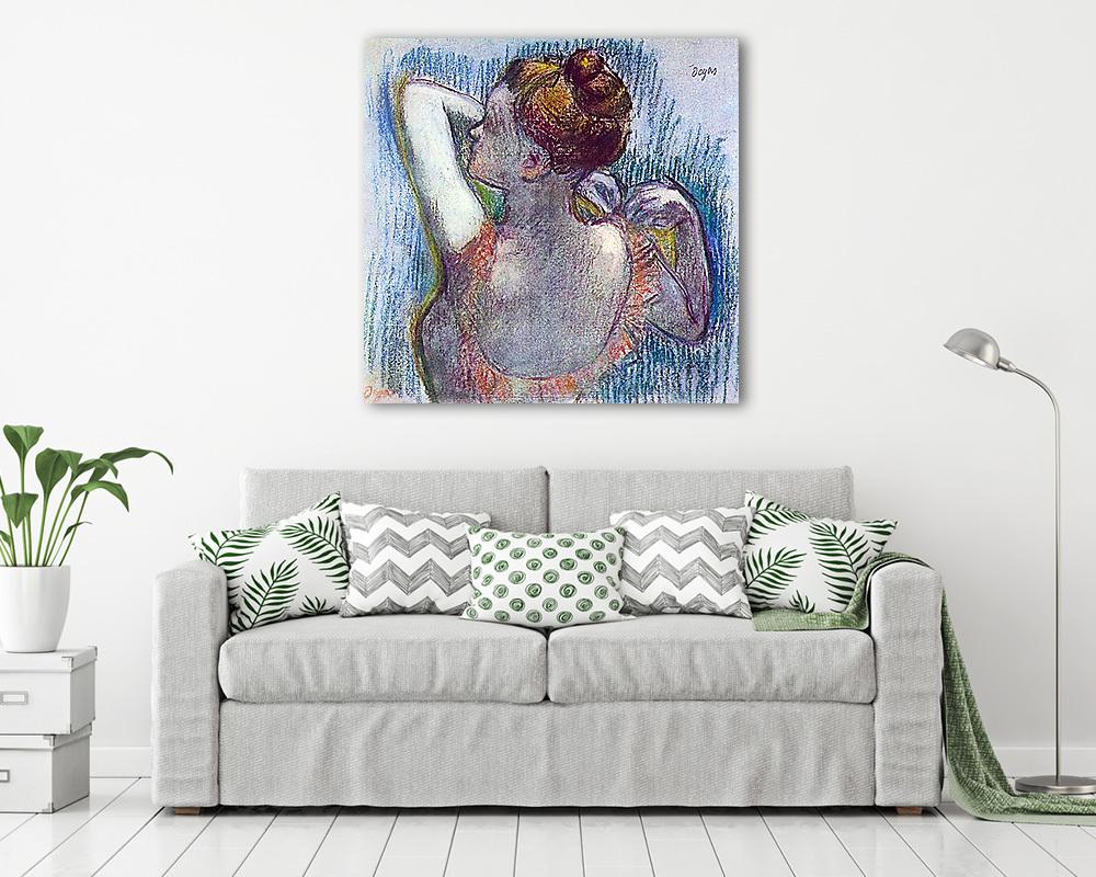 Balett- táncosnő háttal (többrészes kép) - vászonkép, falikép otthonra és irodába