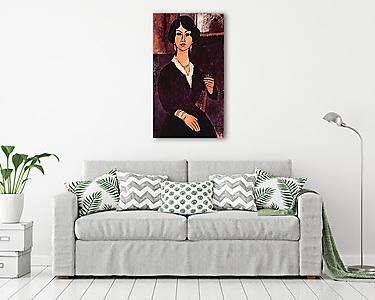 Ülő nő portréja (vászonkép) - vászonkép, falikép otthonra és irodába