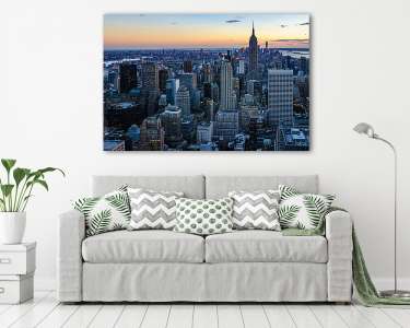 A skyline színei NYC-ben, USA (vászonkép) - vászonkép, falikép otthonra és irodába
