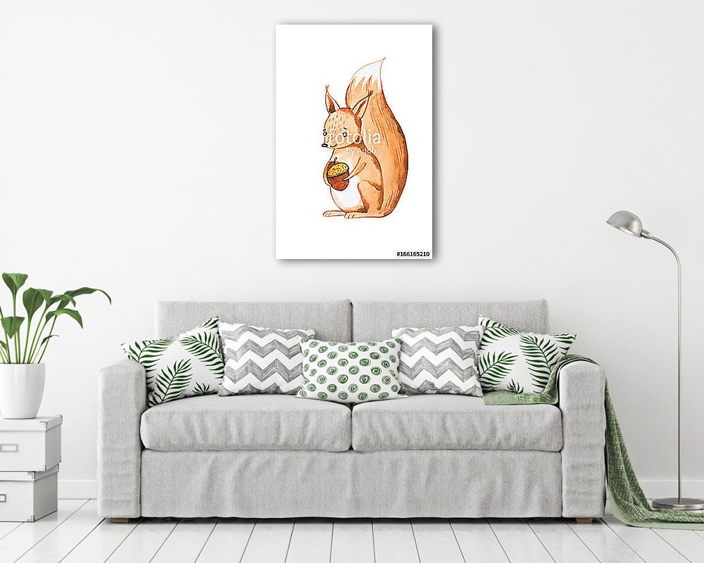 Mókus és a makk - vászonkép, falikép vásárlás Mókus és a makk (vászonkép) - vászonkép, falikép otthonra és irodába