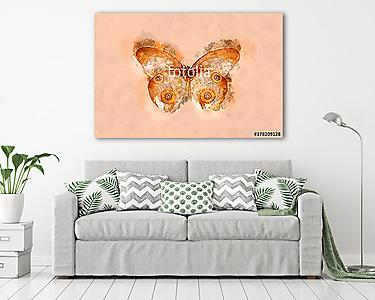 Watercolor butterfly.  (vászonkép) - vászonkép, falikép otthonra és irodába