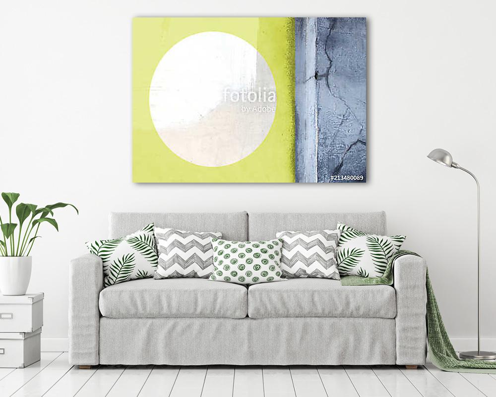 Abstract modern geometric grunge background. (keretezett kép) - vászonkép, falikép otthonra és irodába