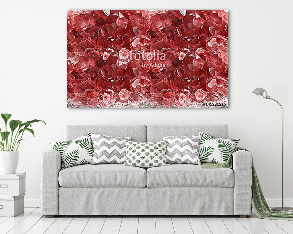 red ruby background macro (többrészes kép) - vászonkép, falikép otthonra és irodába
