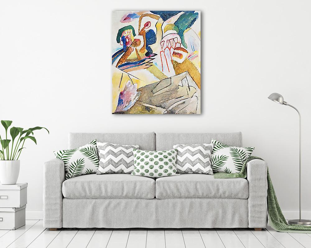 Improvizáció 18 (keretezett kép) - vászonkép, falikép otthonra és irodába