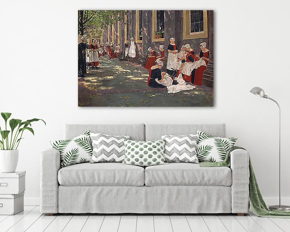 Szabadidő egy amszterdami árvaházban (1881) - vászonkép, falikép vásárlás Szabadidő egy amszterdami árvaházban (1881) (többrészes kép) - vászonkép, falikép otthonra és irodába