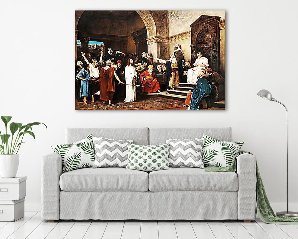 Krisztus Pilátus előtt (vászonkép) - vászonkép, falikép otthonra és irodába