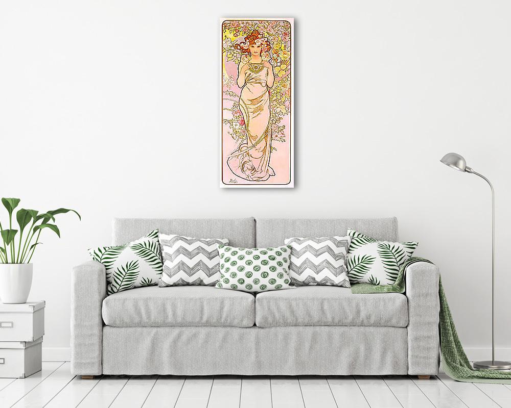 Rózsa (színverzió 1) (keretezett kép) - vászonkép, falikép otthonra és irodába