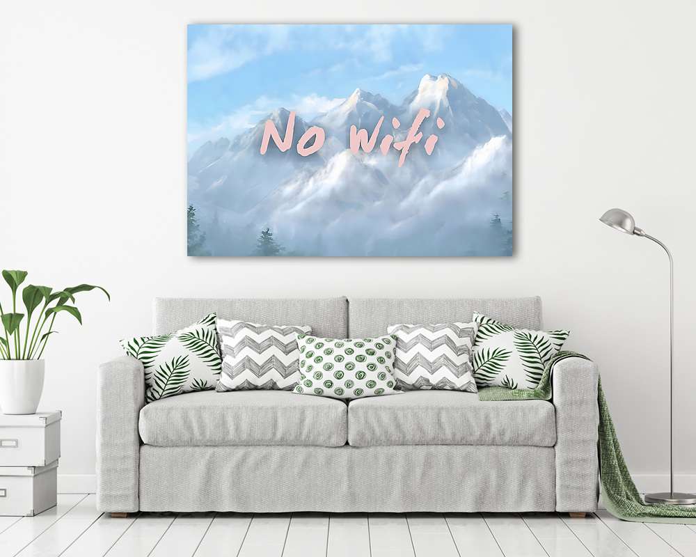 No wifi 3. (vászonkép) - vászonkép, falikép otthonra és irodába