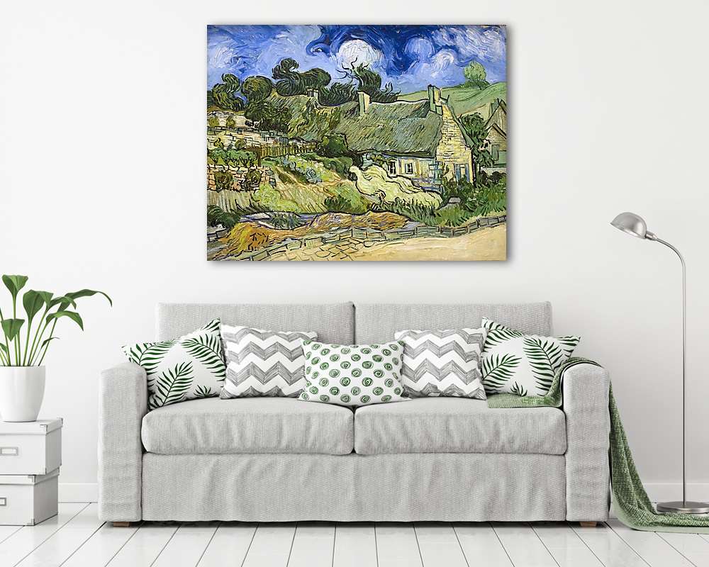 Nádfedeles házikó Cordeville-ben - vászonkép, falikép vásárlás Nádfedeles házikó Cordeville-ben (vászonkép) - vászonkép, falikép otthonra és irodába