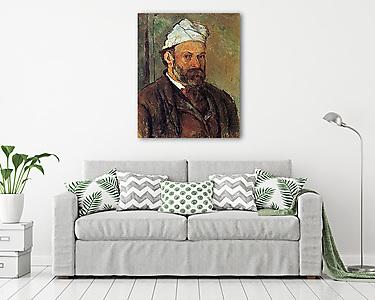 Cézanne önarckép, fehér turbánnal (vászonkép) - vászonkép, falikép otthonra és irodába