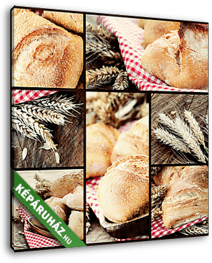 Friss kenyérkollázás - vászonkép 3D látványterv Friss kenyérkollázás - vászonkép 3D látványterv