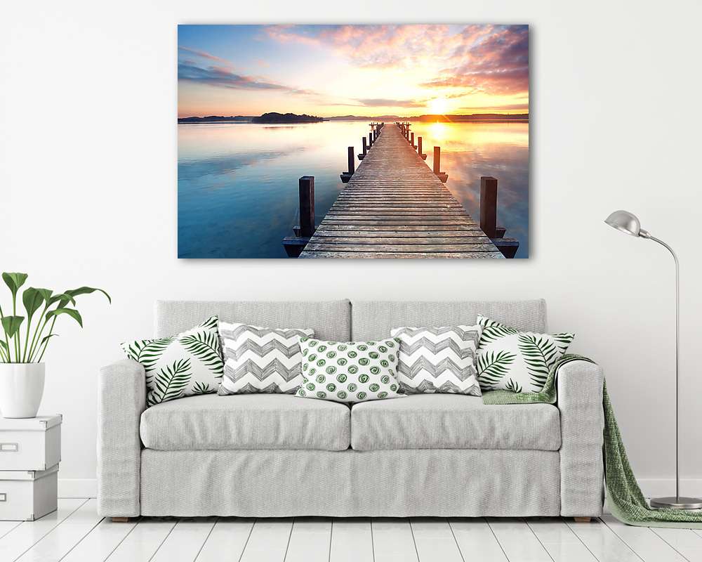 Pihenés a tónál (vászonkép) - vászonkép, falikép otthonra és irodába