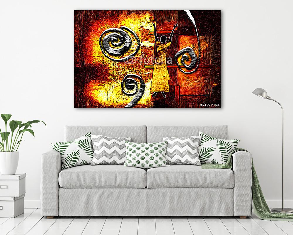 afro motívum etnikai retro vintage - vászonkép, falikép vásárlás afro motívum etnikai retro vintage (többrészes kép) - vászonkép, falikép otthonra és irodába